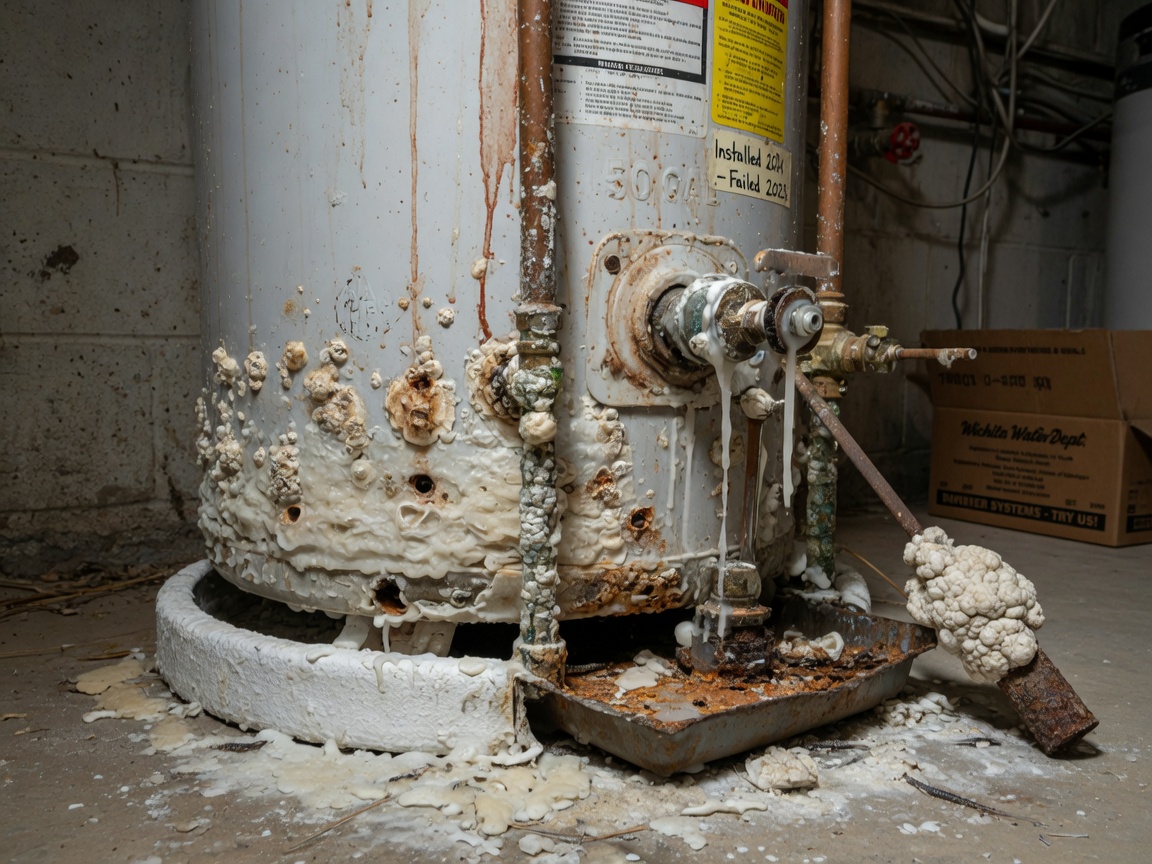 What Wichita hard water does to your water heater