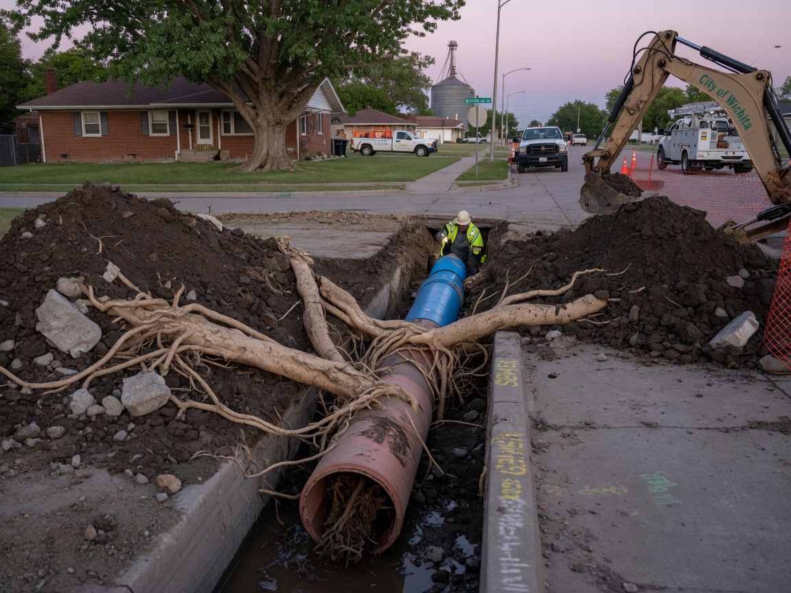 Why tree roots keep blocking Wichita sewer lines