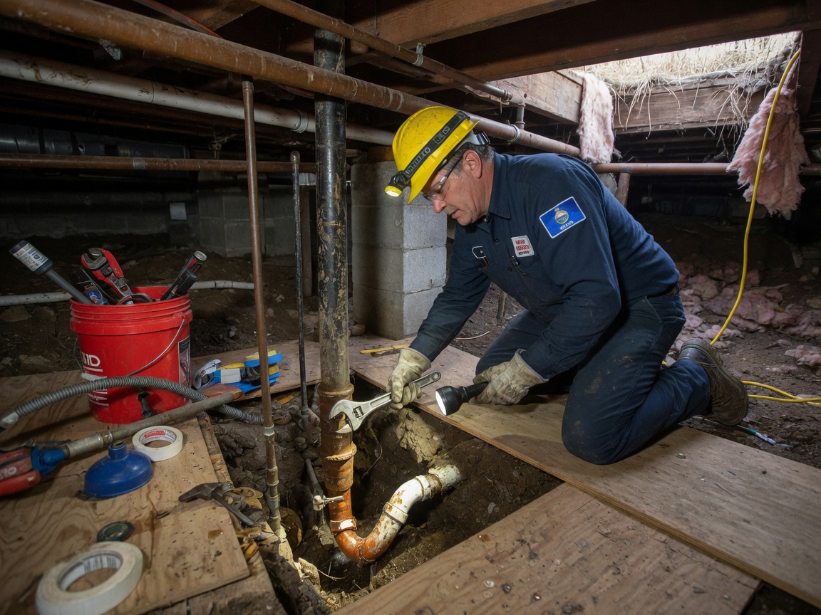 plumbing work by Drainiacs Plumbing in Wichita, KS