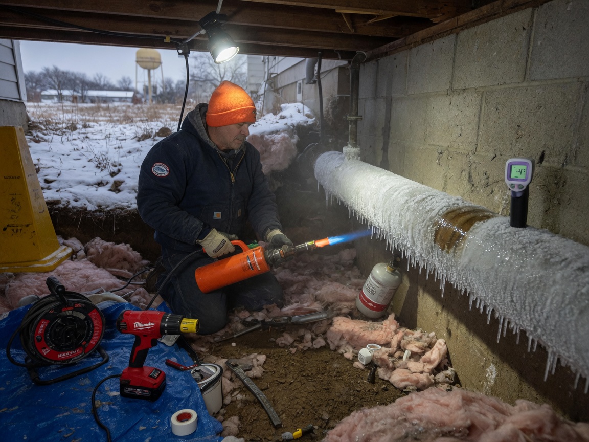 Frozen Pipe Thawing in Wichita, KS