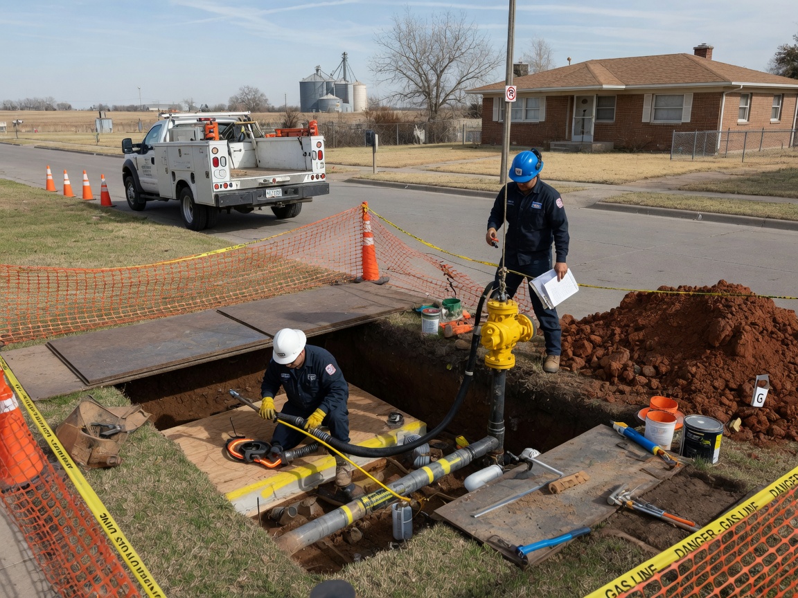 Gas Line Repair in Wichita, KS